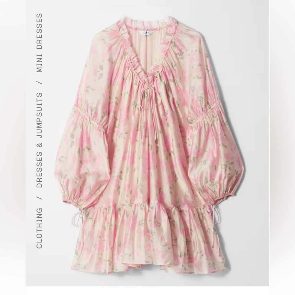 & Other Stories Flounced Mini Dress